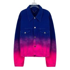Louis Vuitton Gradient Blue and Pink Denim Jacket